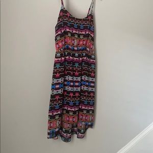Multi color spaghetti strap dress